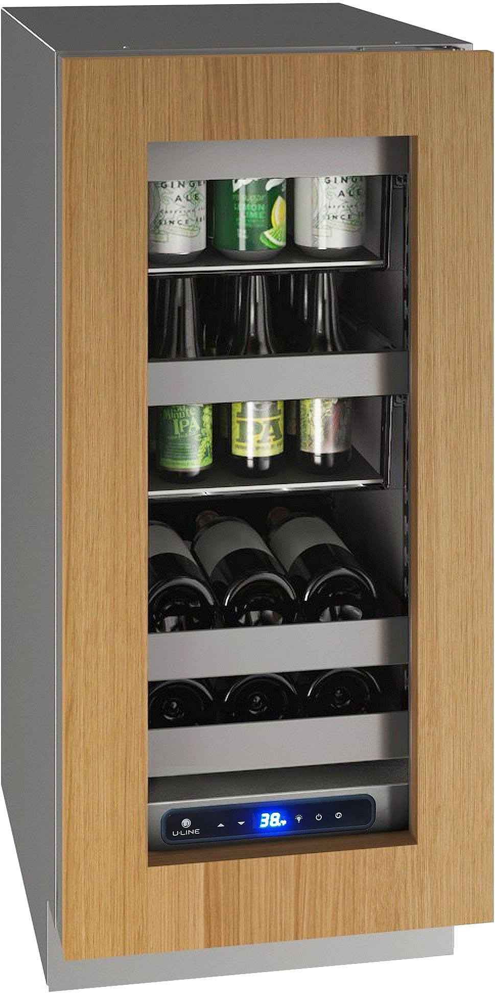 U-Line Uhbv515-01A 15" Wide 8 Wine Bottle And 54 Can Capacity Built-In Or Free Standing