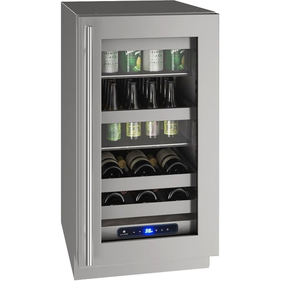 U Line Hbv518 18" Beverage Center With Stainless Frame Finish and Field Reversible Door Swing (115 V/60 Hz Volts /60 Hz) - UHBV518SG01A