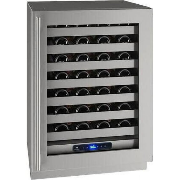 U-Line Uhwc524-41A 24" Wide 49 Bottle Capacity Built-In Or Free Standing Wine Cooler -