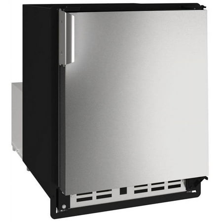 U-Line - 14" 23-Lb Freestanding Icemaker - Stainless Steel