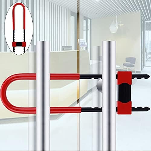 U Lock-Bicycle Combination U-Lock - Four Position Combination Padlock - Long Shackle Padlock - with Adjustable Shackle - Suitable for Bicycles, Electric Bikes, Mountain Bikes, Glass Doors