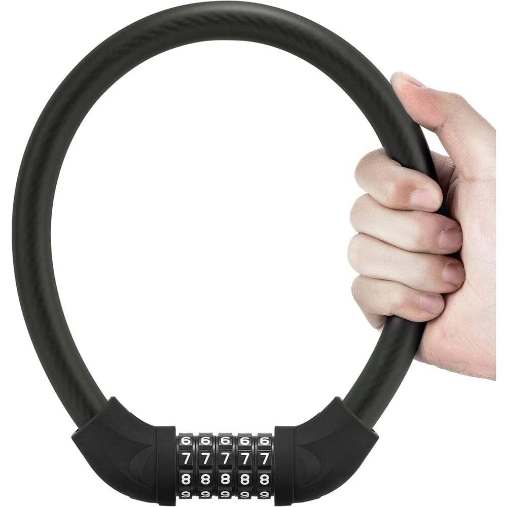 U Lock Bike U Lock with Cable Heavy Duty Bike Lock Bicycle U Shackle 21mm U-Lock OK