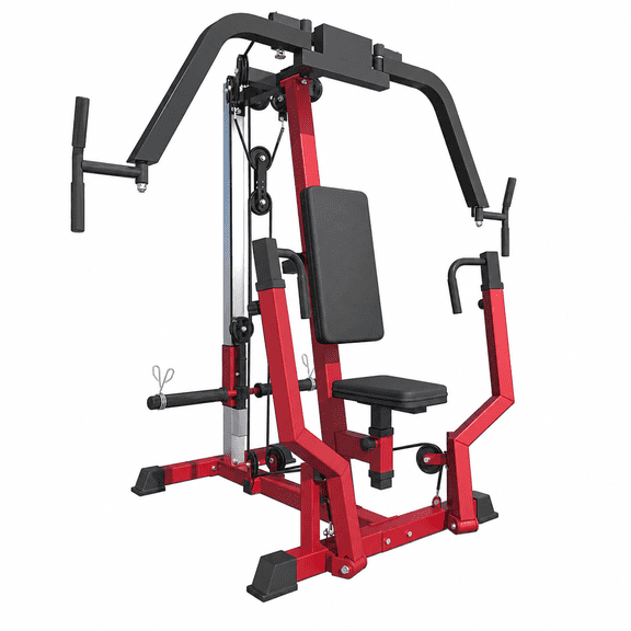 U-MAX 3-in-1 Chest Fly Machine, Pec Deck and Reverse Delt Machine with Seated Chest Press, 450 lb Plate-Loaded Upper Body Trainer