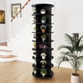 thumbnail image 1 of U-MAX  8-Tier Rotating Shoe Rack,360° Spinning Organizer, Rack Round Carousel Vertical Handbag Closet, 23.6"x23.6"x74",Black, 1 of 10