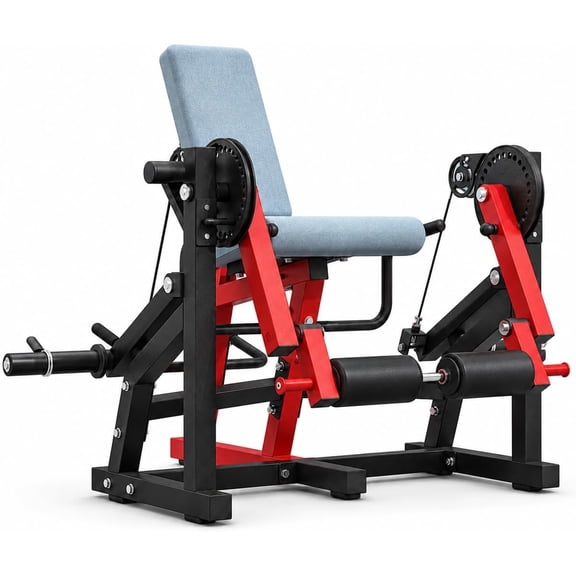 U-MAX Adjustable Dual‑Independent Leg Extension & Curl Machine – Switchable Single/Double Leg Training, Seated Leg Extension & Lying Leg Curl, 600 lbs Capacity, Plate‑Loaded Home Gym
