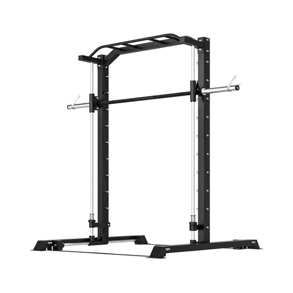 U-MAX Multi-Functional Power Cage with 3D Smith Bar, Full Body Home Gym Squat Rack, 2200 lbs, Multi-Grip Pull-Up Bar