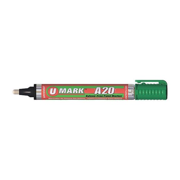 U-Mark Paint Marker with Reversible Tip, Green 10703