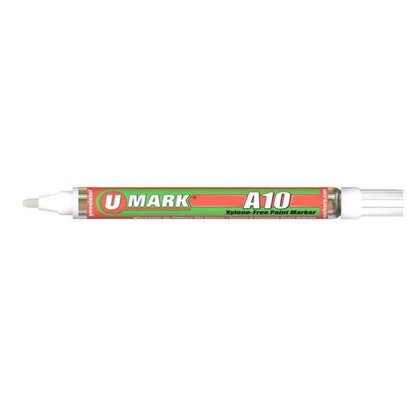 U-Mark UMARK10105 2 mm A10 Paint Marker, White - 12 per Box