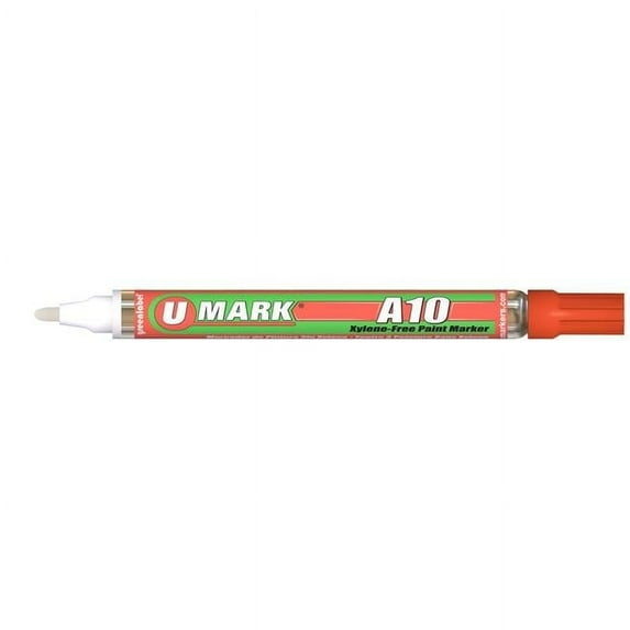 U-Mark UMARK10107 2 mm A10 Paint Marker, Orange - 12 per Box