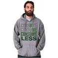 thumbnail image 1 of U Me Consume Less Waste Earth Day Unisex Plus Fleece Graphic Hoodie Brisco Brands 2X, 1 of 3