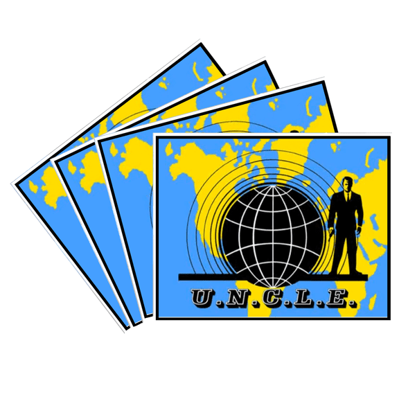 U.N.C.L.E. Stickers - 4 Stickers - Open Channel D
