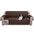 thumbnail image 1 of U-NICE HOME Reversible Sofa Cover 3-Seater, Washable, Water Repellent, Elastic Straps, Chocolate/Beige, 1 of 6