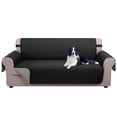 thumbnail image 1 of U-NICE HOME Reversible Sofa Cover 3-Seater, Washable, Water Repellent, Elastic Straps, Black/Grey, 1 of 6