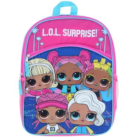 U.P.D., INC Girl's L.O.L. Surprise 16-Inch Backpack with Side Pockets