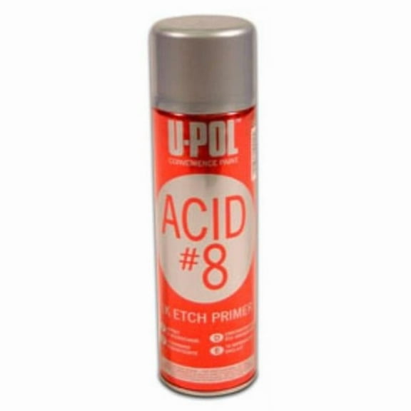 U-POL Products UPL-UP0837 15 oz Acid No. 8 Aerosols Etch Primer U-Pol Premium, Black