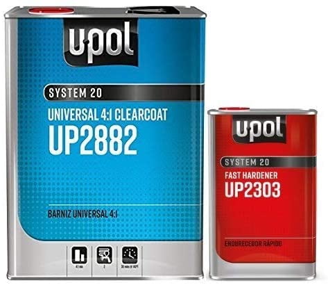U-POL 2882 Fast KIT Urethane Clearcoat Auto Body Paint, 2-Piece