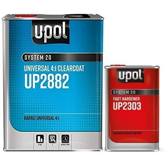 U-POL 2882 Fast KIT Urethane Clearcoat Auto Body Paint, 2-Piece