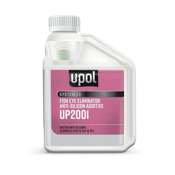 U Pol Products SYSTEM 20 UP2001 Fisheye Eliminator Anti-Silicone Additive, 250 mL Bottle, Clear, Liquid