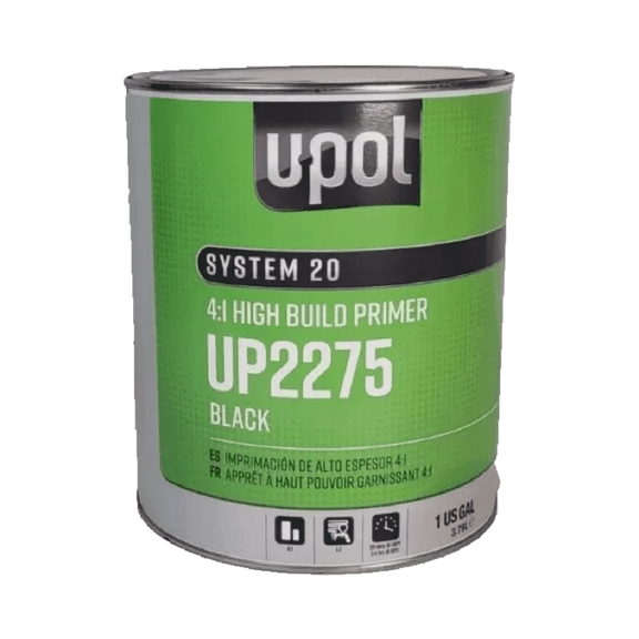 U Pol Products SYSTEM 20 National Rule 4:1 High Build Primer - 1 Gallon Tin - Black