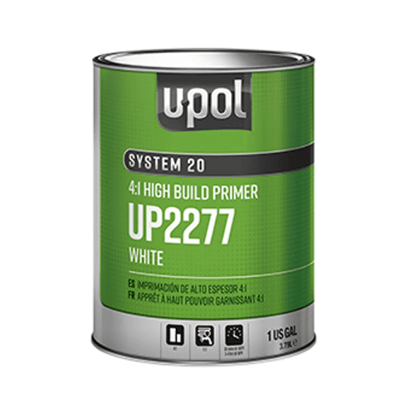 U Pol Products SYSTEM 20 National Rule 4:1 High Build Primer - 1 Gallon Tin - White