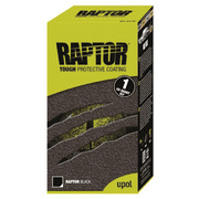 U Pol Products RAPTOR UP4803 2.6 VOC Raptor Kit, 1 qt Spray Bottle, Black, 30 sq-ft Coverage, 5 to 7 days Curing
