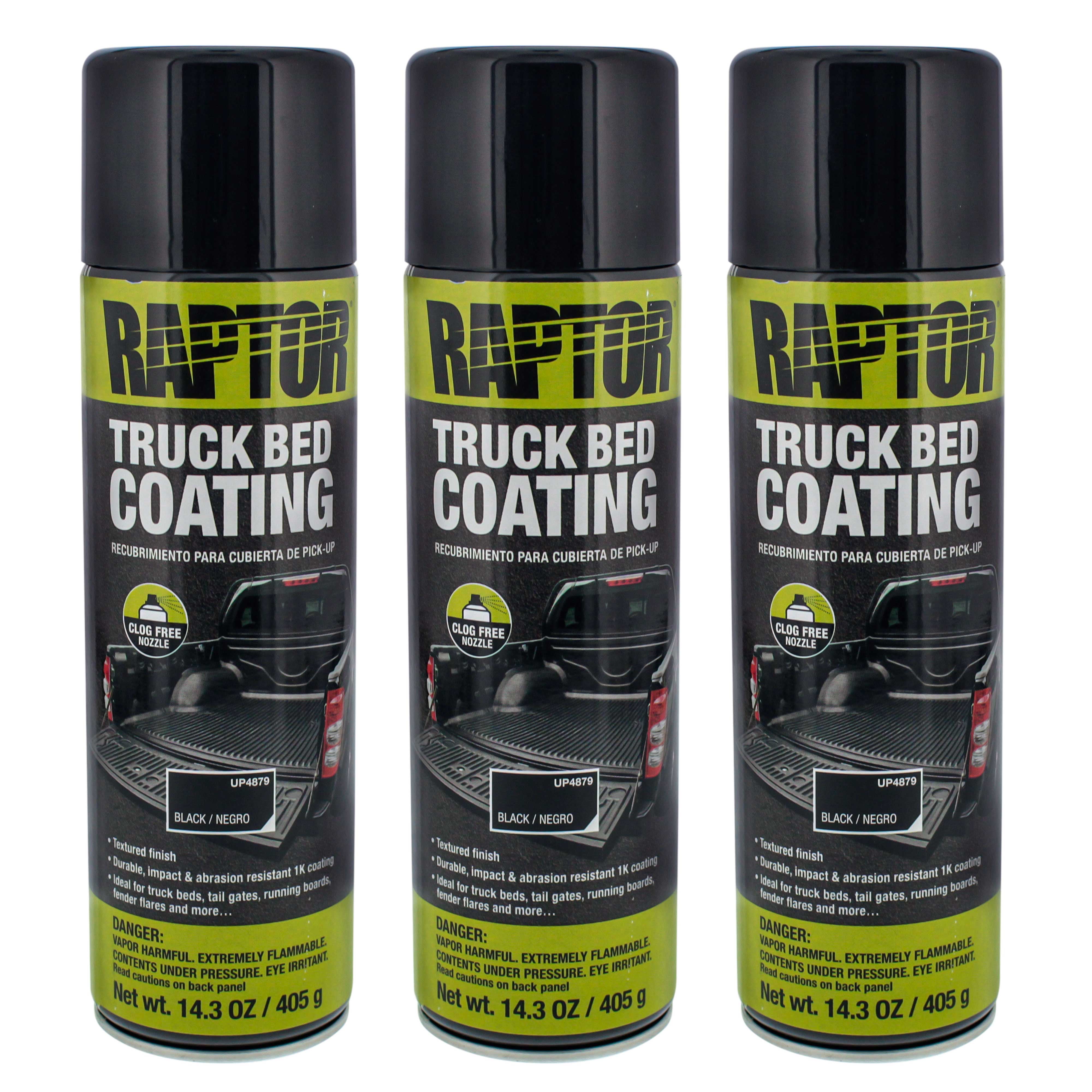 16 Oz Black Automotive Truck Bed Liner Coating Spray Paint Trailer