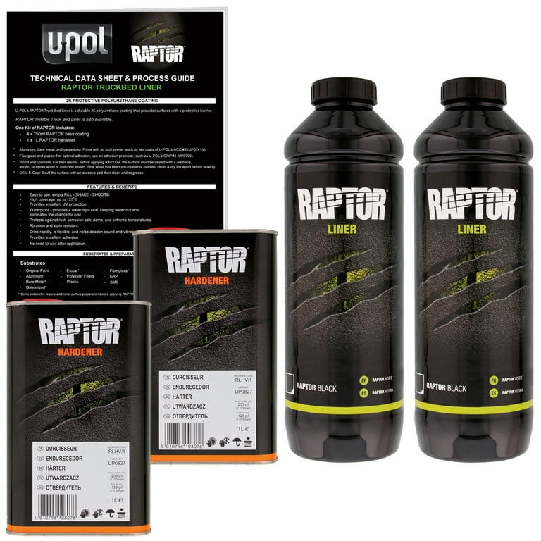 U-POL製　RAPTOR LINER ブラック1L 2セット U-POL製 RAPTOR LINER ブラック1L 2セット