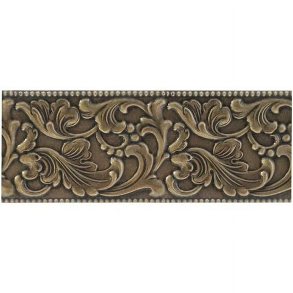 U - Paint Collectible Vintage Antique Brass Bookmark - Acanthus Leaf Scroll