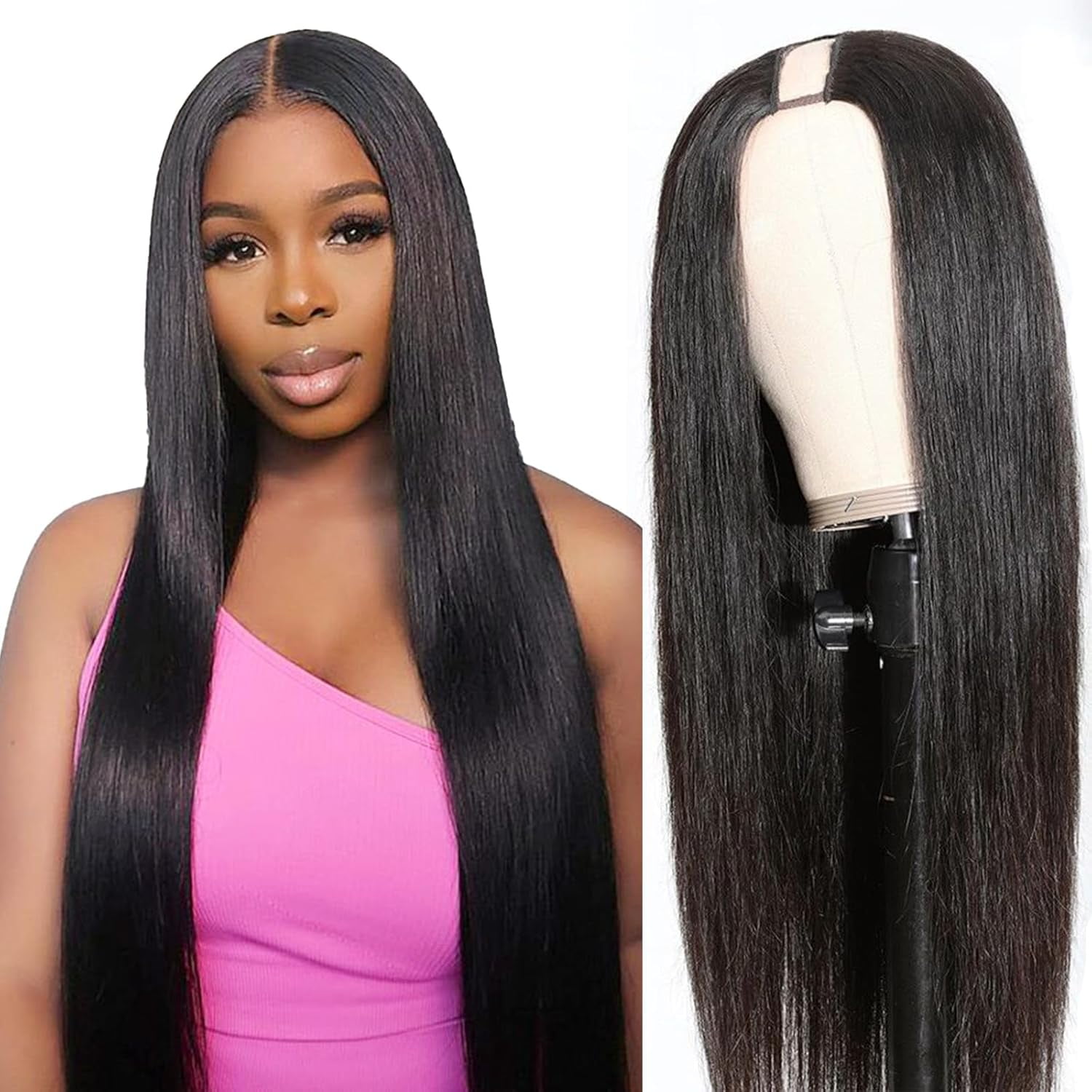U Part Wig Remy