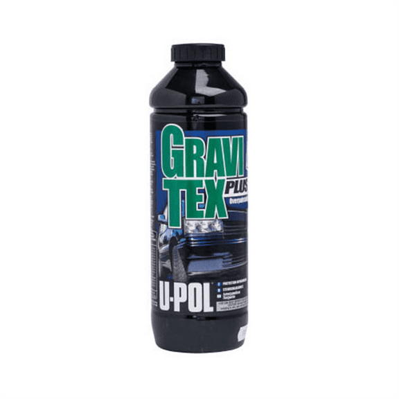 U Pol Products GRAVITEX PLUS UP0722 HS Stone Chip Protector, 1 L Bottle, White, 4 to 6 hr Curing