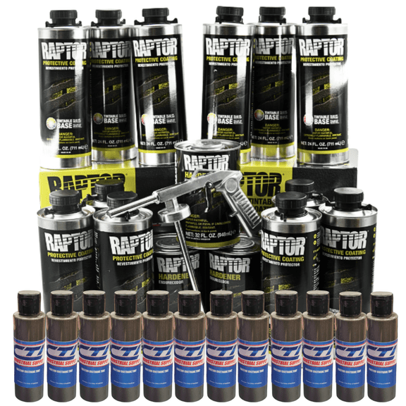 U-Pol Raptor Bedliner Kit Charcoal Metallic 12 Liters