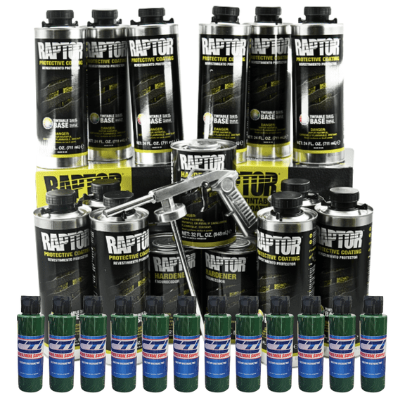 U-Pol Raptor Bedliner Kit Emerald Green 12 Liters