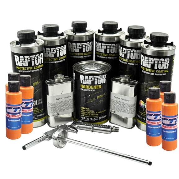 U-Pol Raptor Bedliner Kit Orange Crush 6 Liters