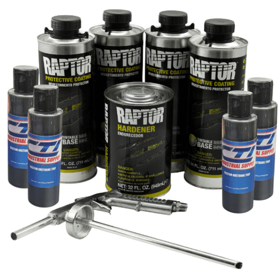 U-Pol Raptor Bedliner Kit Shadow Gray 4 Liters