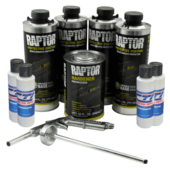 U-Pol Raptor Bedliner Kit Toyota White 4 Liters