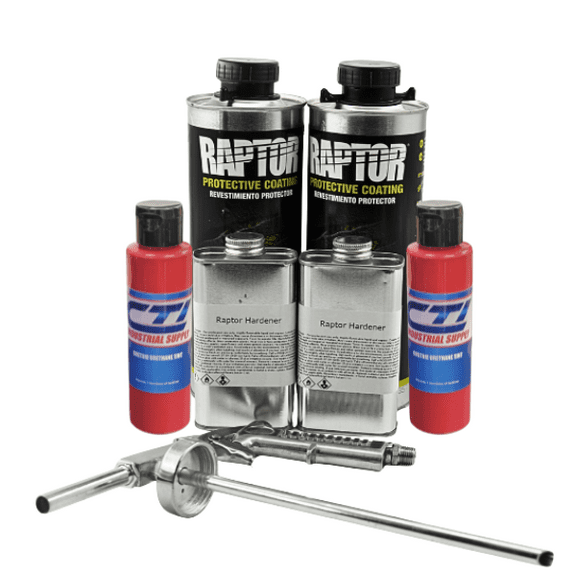 U-Pol Raptor Bedliner Kit Victory Red 2 Liters