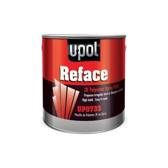 U-Pol Us UP0719 1 Liter Tin 2K Polyester Reface Spray Putty