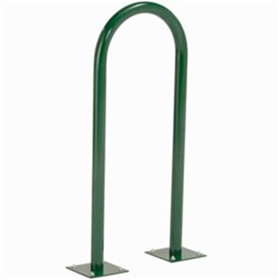 U-Rack Bike Rack - Green - Flange Mount - Holds 2 Bikes
