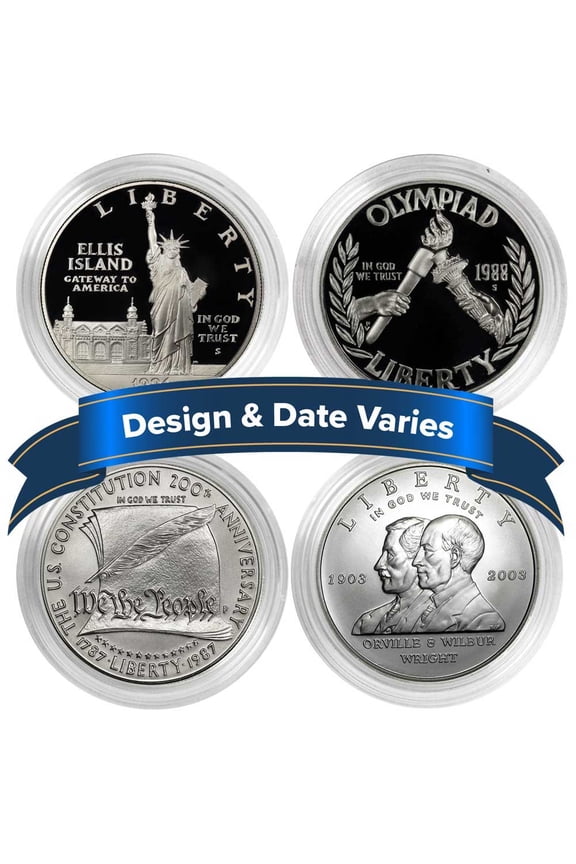 U.S. $1 Silver Commemorative Random Year Proof or Uncirculated