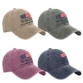 thumbnail image 1 of U.S. 250th Anniversary 250 Years Freedoms 1776-2026 Baseball Hats Unisex Funny Embroidery Wash Baseball Caps Sunscreen Hat, 1 of 6