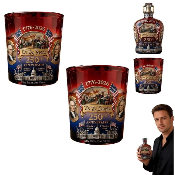 U.S. 250th Anniversary Commemorative Whiskey Bottle, 250 Anniversary Whiskey Bottle, 250th Anniversarys Personal Reserve, Father's Day Patriotic Giftfor Liquor Scotch Bourbon or Wine