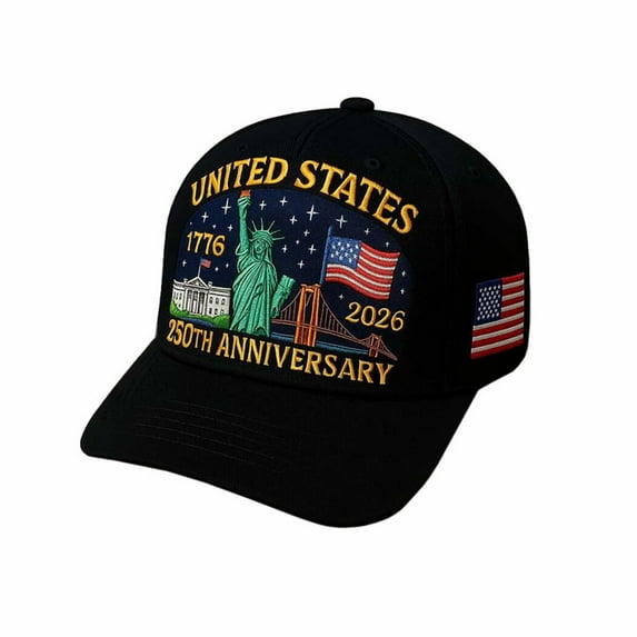 U.S. 250th Anniversary Eagle Hat, Adjustable Retro Patriotic Baseball Cap, Vintage Bald Eagle Embroidery, Celebrate America’s 1776–2026 Independence