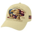 thumbnail image 1 of U.S. 250th Anniversary Patriotic Baseball Cap, Adjustable Retro Washed Vintage Style Hat for Men Women, Celebrate 250 Years of History, Freedom, and Pride, Khaki, 1 of 8