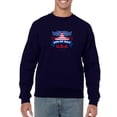 thumbnail image 1 of U.S.A 4Th Of July Sweatshirt Men -Image by Shutterstock, Male Medium, 1 of 4