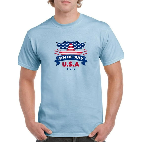 U.S.A 4Th Of July T-Shirt Men -Image by Shutterstock, Male x-Large