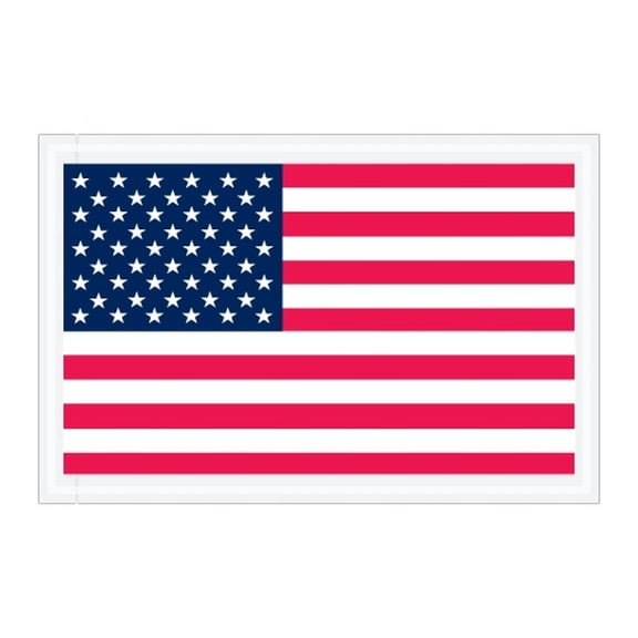 U.S.A. Flat Flag "Packing List Enclosed" Envelopes 5 1/4" X 8" (1000 Case)