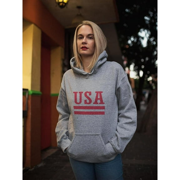 U S A Hoodie Women's -GoatDeals Designs