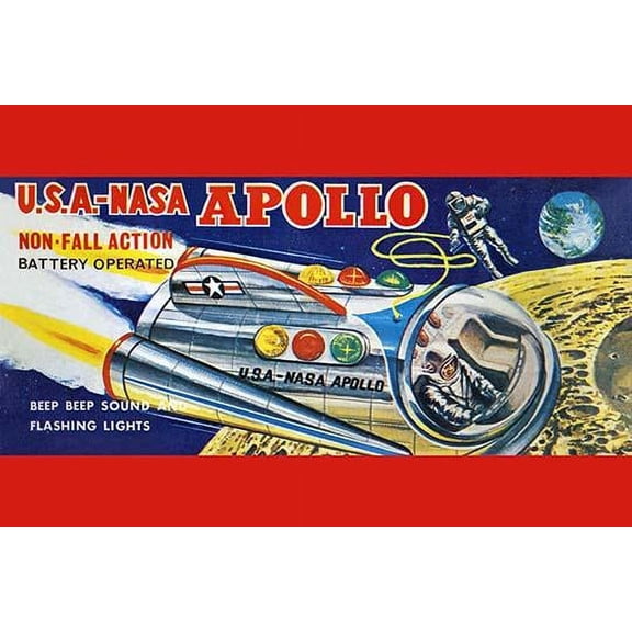 U.S.A. - NASA Apollo-Fine Art Canvas Print (20" x 30")