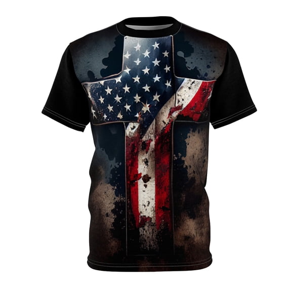 U.S.A Patriotic Cross T-Shirt