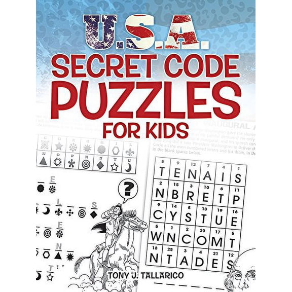 Pre-Owned U.S.A. Secret Code Puzzles for Kids Paperback